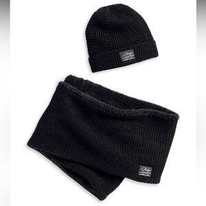 Harley-Davidson Fleece Lined Knit Hat & Scarf Set